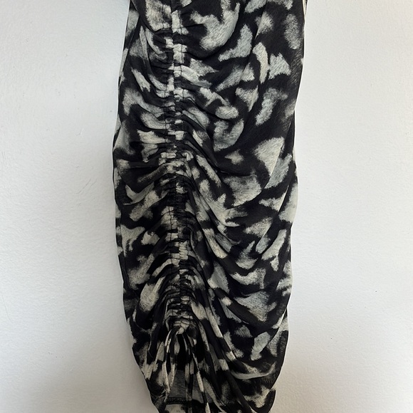 TOPSHOP Bodycon Ruched Minidress Size 2 - Picture 2 of 6